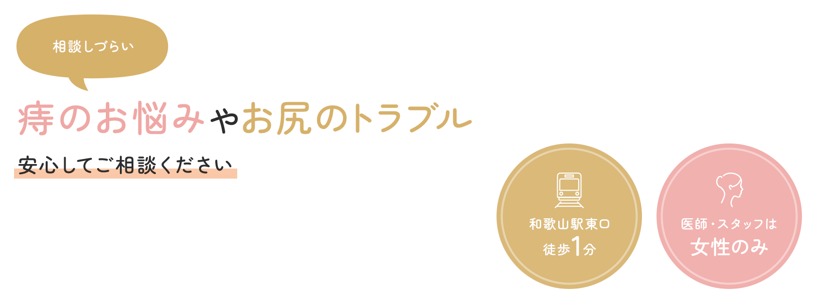 痔のお悩みやお尻のトラブル 安心してご相談ください